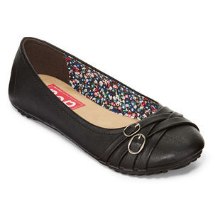 Pop Womens Nelly Ballet Flats, Black , 7 Medium